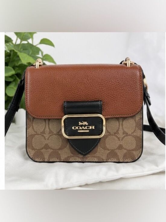 Coach Handbags - 🤎 Coach Morgan Crossbody Bag | Brown Canvas & Leather Gold Hardware 🤎